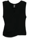 Thom Krom V-neck Top In Black