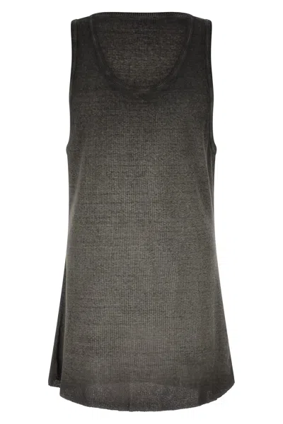 Thom Krom 947 Ribbed Tank Top In Black