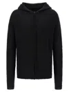 Thom Krom Alpaca Blend Hooded Sweater With Long Cuffed Sleeves In Black