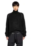 Thom Krom High-neck Twisted-detail Sweater In Black