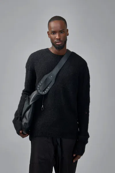 Thom Krom Alpaca Wool Blend Sweater In Black