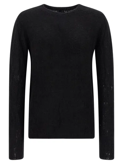 Thom Krom Alpaca Wool Jumper In Black
