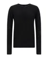 Thom Krom Crew-neck Long-sleeve Sweater In Black
