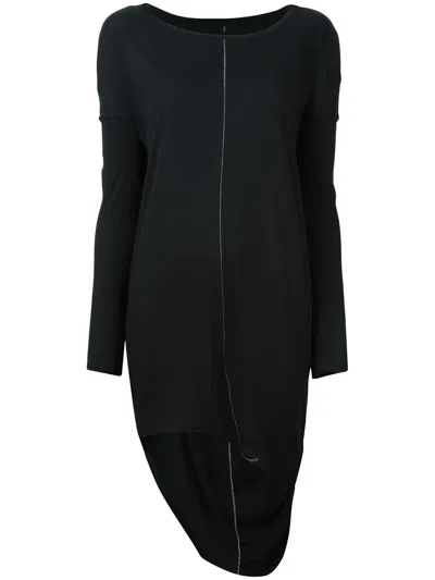 Thom Krom Asymmetric Long T-shirt In Black