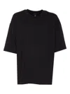 Thom Krom Round Neck Men T-shirt Worked Clothing In Black
