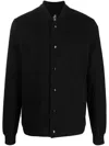 Thom Krom Cotton Press-stud Shirt In Schwarz