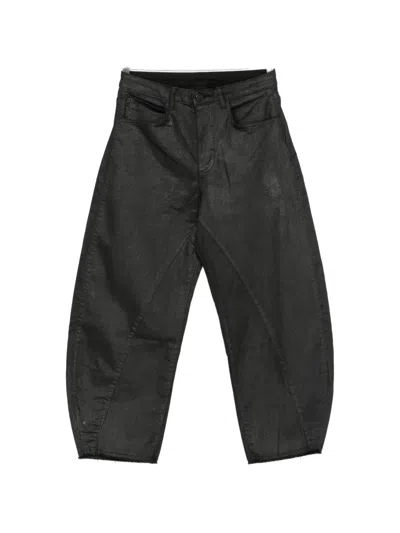 Thom Krom Belt-loop Coated Trousers In Black