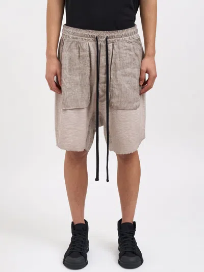 Thom Krom Bermuda Shorts With Linen Inserts