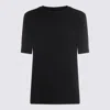 Thom Krom Black Cotton T-shirt In Black