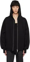 Thom Krom Black M Sj 645 Hoodie In Black