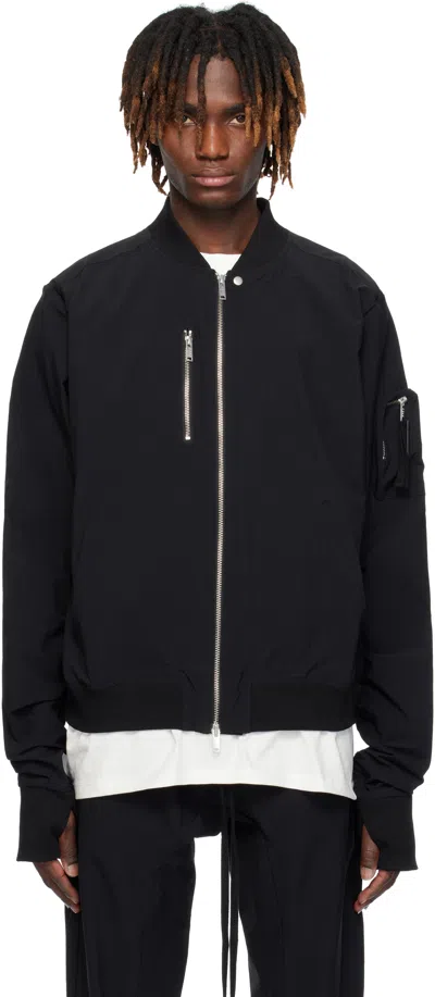 Thom Krom Black M Sj 662 Bomber Jacket