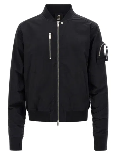 THOM KROM BLACK M SJ 662 BOMBER JACKET