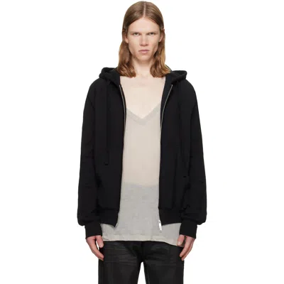 Thom Krom Black Msj 711 Hoodie In Red