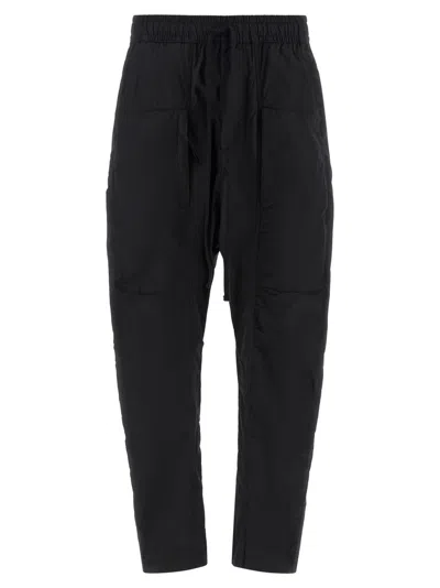 THOM KROM MEN BLACK RELAXED DRAWSTRING PANTS