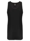 Thom Krom Scoop-neck Ribbed-knit Tank Top In Black