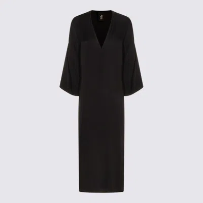 Thom Krom V-neck Midi Dress In Black