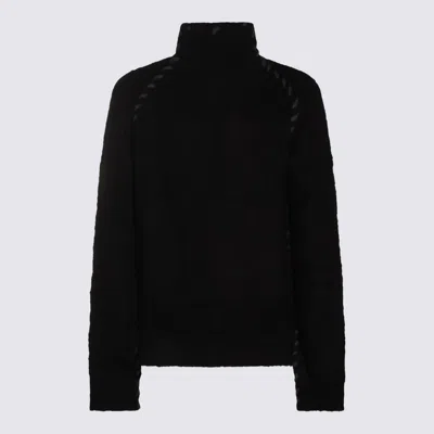 THOM KROM BLACK WOOL KNITWEAR