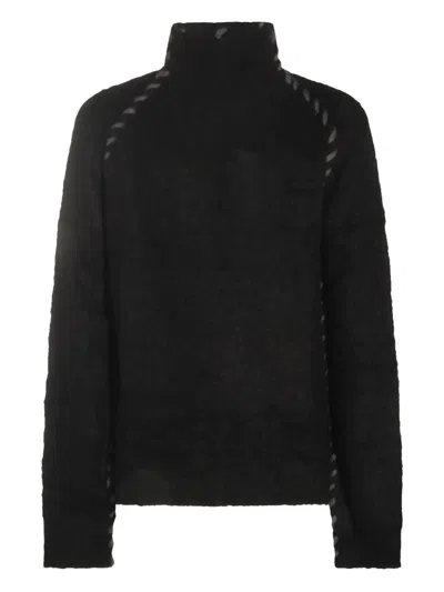THOM KROM BRAIDED-DETAIL SWEATER