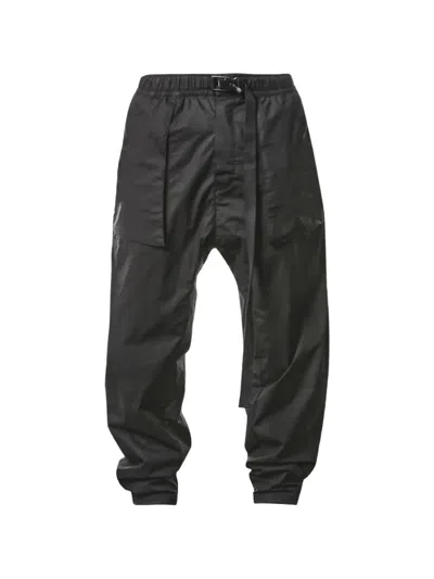 Thom Krom Buckle-fastening Drop-crotch Trousers In Black