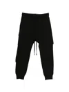 Thom Krom Cargo Drawstring Trousers In Black