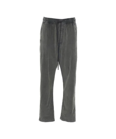 Thom Krom Casual Grey Joggers With Drawstring Waist In Gray