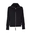 Thom Krom Zip-up Hoodie In Black
