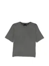 Thom Krom Cold-dye Embroidered T-shirt In Grey