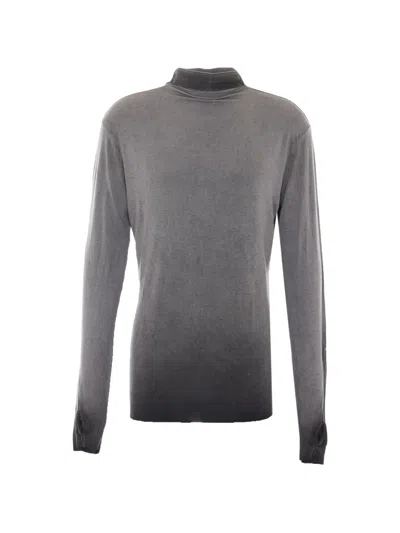 Thom Krom Cold-dye Thumb-slot Sweater In Gray