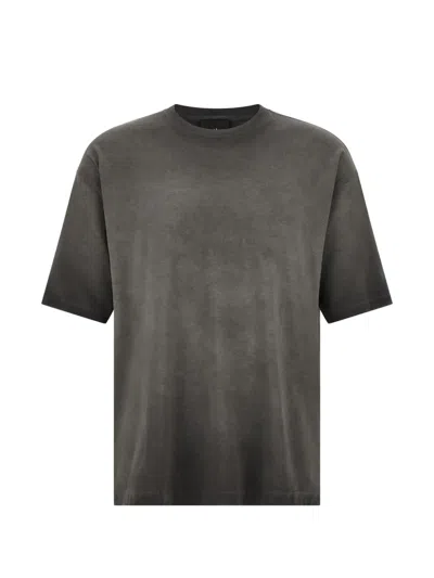 Thom Krom Cold-dyed Logo-embroidered T-shirt In Gray