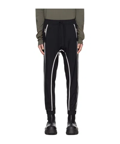 Thom Krom Contrasting-trim Technical-jersey Trousers In Black