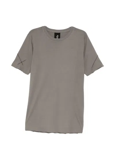 Thom Krom Contrast-stitch Raw-edge T-shirt In Gray