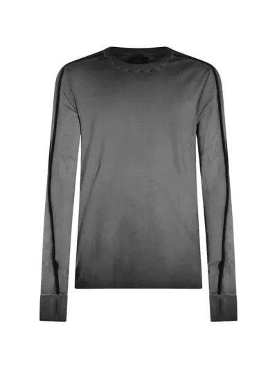 Thom Krom Contrast-tape Long-sleeve T-shirt In Gray