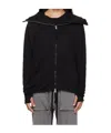 Thom Krom Cotton-blend Fleece Hoodie In Black