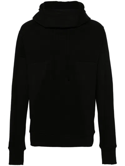 Thom Krom Cotton Hoodie In Black