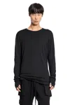 Thom Krom Stretch Cotton Modal Long Sleeve T-shirt In Black