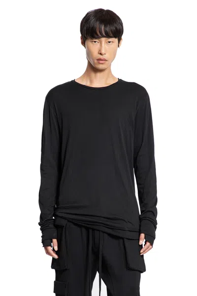 Thom Krom Cotton Jersey Long Sleeve T-shirt In Black