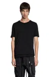 Thom Krom Distressed Stretch Cotton Modal T-shirt In Black