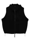Thom Krom Cotton Sleeveless Jacket In Black