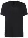 Thom Krom Black Cotton T-shirt In Black
