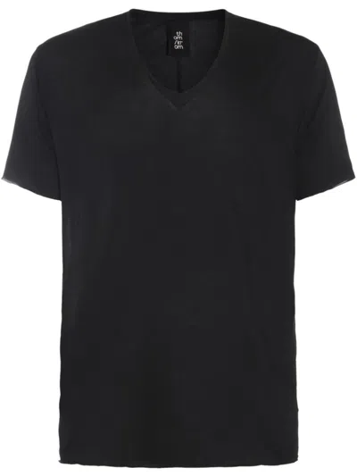 Thom Krom Black Cotton T-shirt