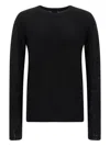 Thom Krom Crew-neck Long-sleeve Sweater In Black