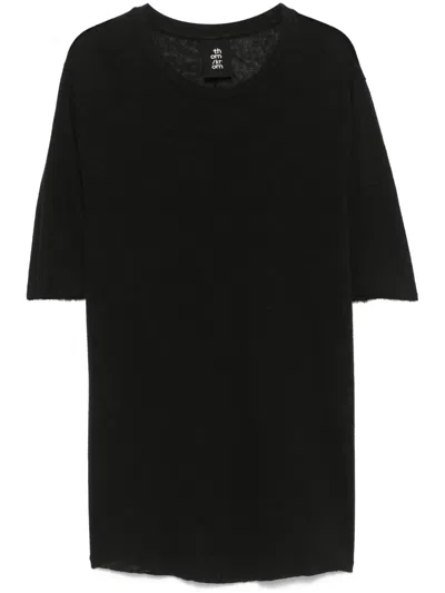 Thom Krom Raw-cut Edges T-shirt In Black
