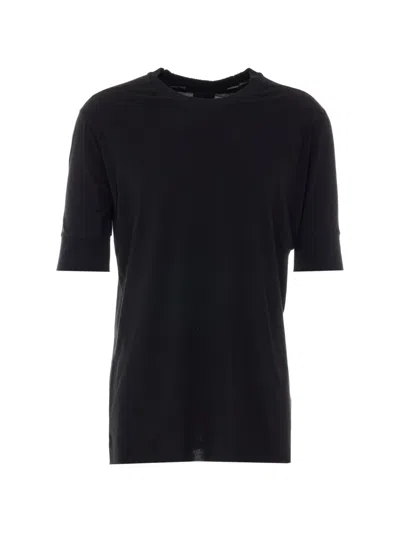 Thom Krom Slim Crew Neck T-shirt In Black