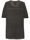 Thom Krom T-shirt Mit Rundem Ausschnitt In Schwarz
