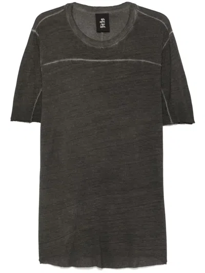 Thom Krom T-shirt Mit Rundem Ausschnitt In Schwarz