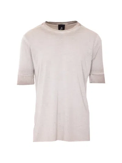 Thom Krom Crewneck Distressed T-shirt In Neutral