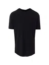 Thom Krom Crewneck Elasticated T-shirt In Black