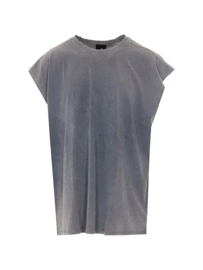 Thom Krom Crewneck Oversized T-shirt In Gray