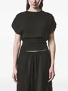 Thom Krom Gathered T-shirt In Black
