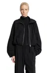 Thom Krom Cropped Harrington Jacket In Black